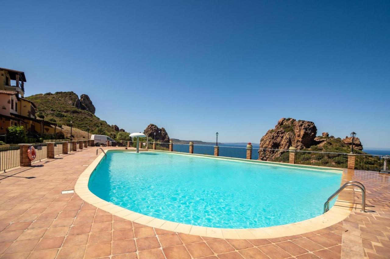 L'Estasi Tanca Piras A Bordo Piscina Con Vista Mare Villa Nebida Dış mekan fotoğraf