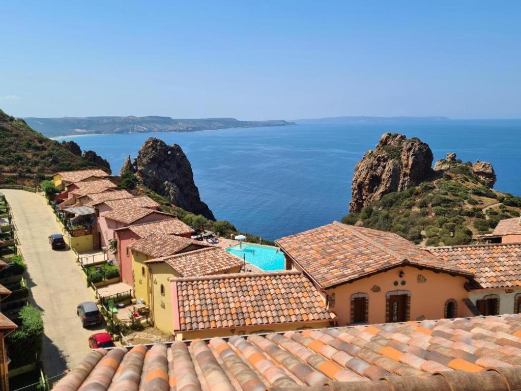 L'Estasi Tanca Piras A Bordo Piscina Con Vista Mare Villa Nebida Dış mekan fotoğraf